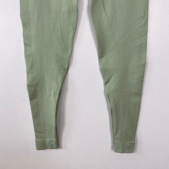 Set Active Light Green‎ Seamless Leggings High Rise Pistachio Green Size Large - Picture 6 of 9